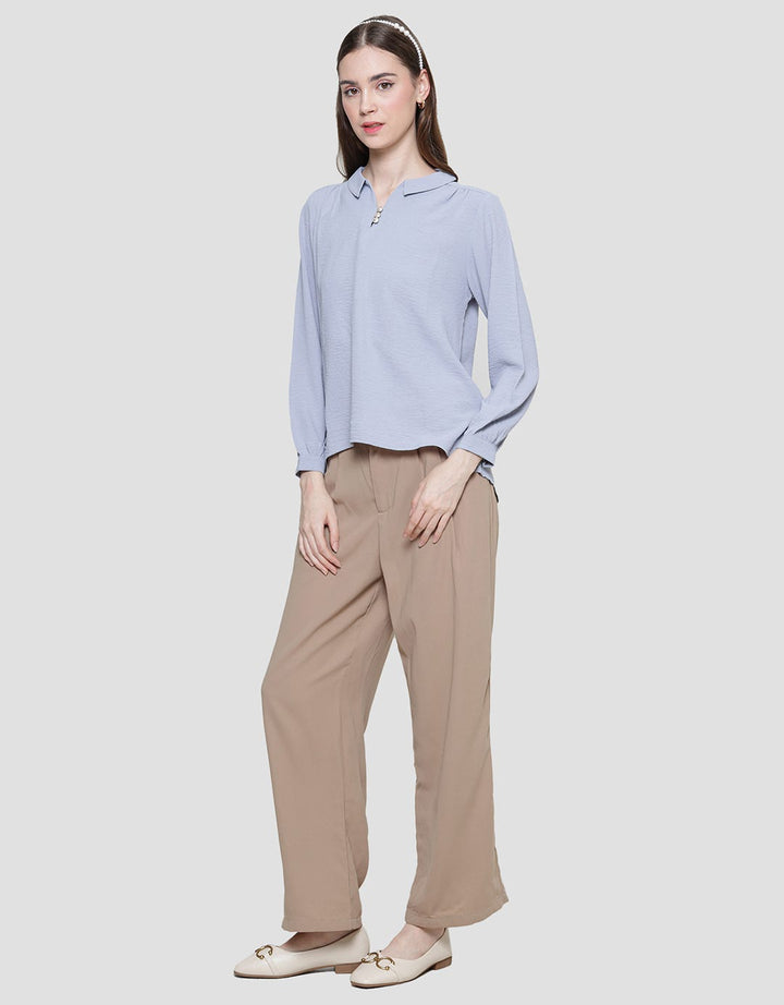 St. Yves Krinkle Cey Blouse Wanita