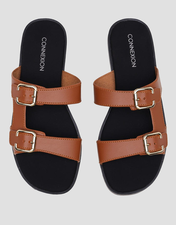 Connexion Buckle Women's Slipper Sandals