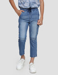 Marvel Logo Brand Boys Cargo Pocket Denim Pants