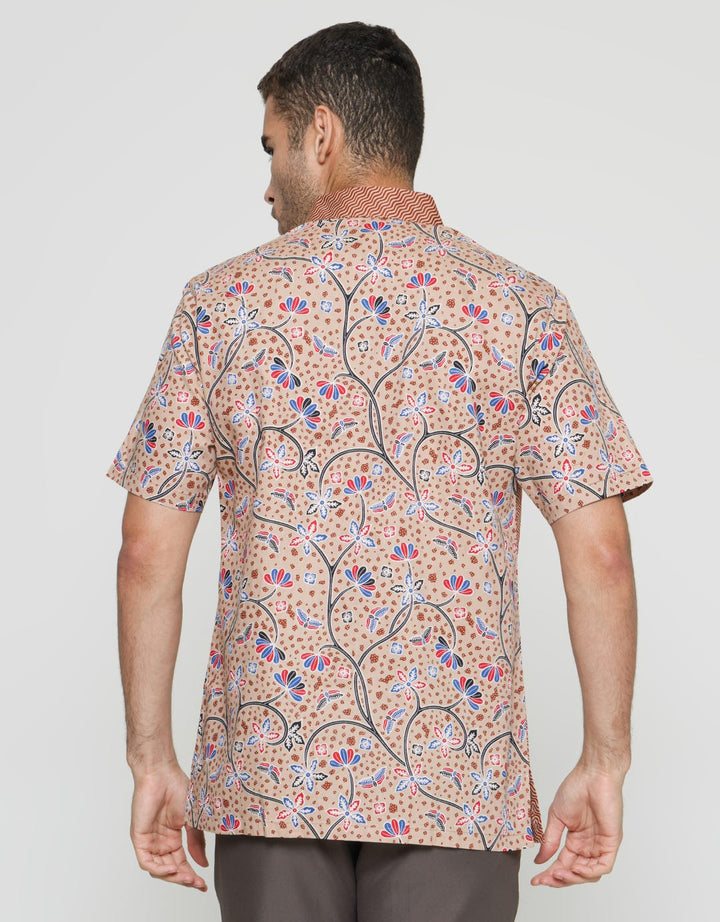 Arjuna Weda Hem Body Fit Batik Bang Biron Men