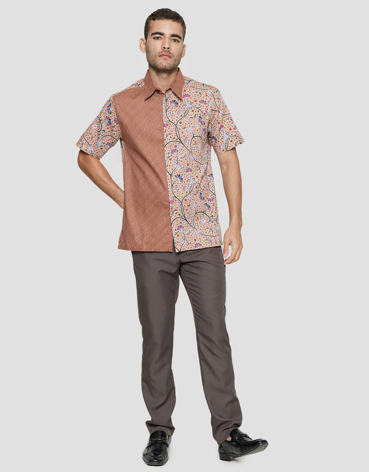 Arjuna Weda Hem Body Fit Batik Bang Biron Men