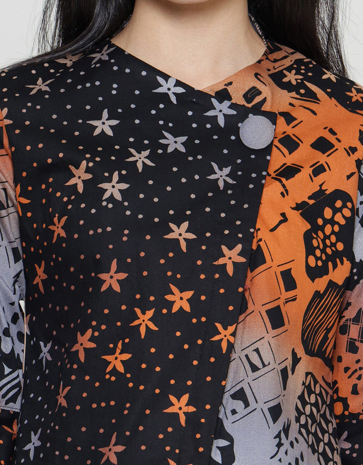 Arjuna weda Tunik Batik Pelangi Iteman Wanita