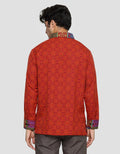 Adikusuma Kemeja Regular Fit Batik Geometris Pelangi Pria