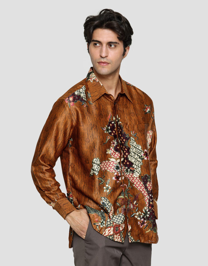 Adikusuma Kemeja Regular Fit batik Bunga Sekar Pria