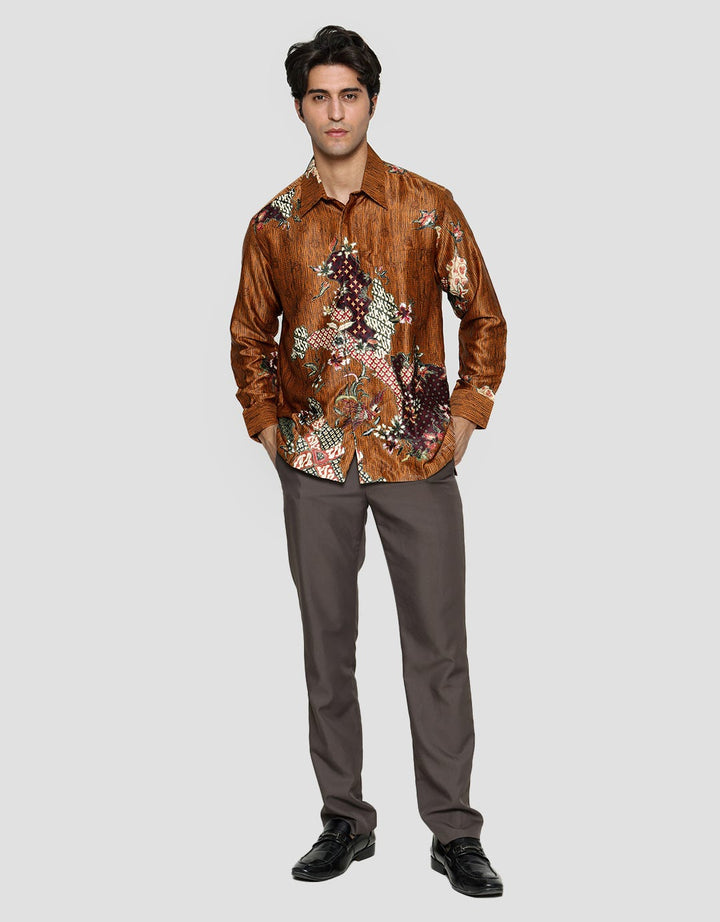 Adikusuma Kemeja Regular Fit batik Bunga Sekar Pria