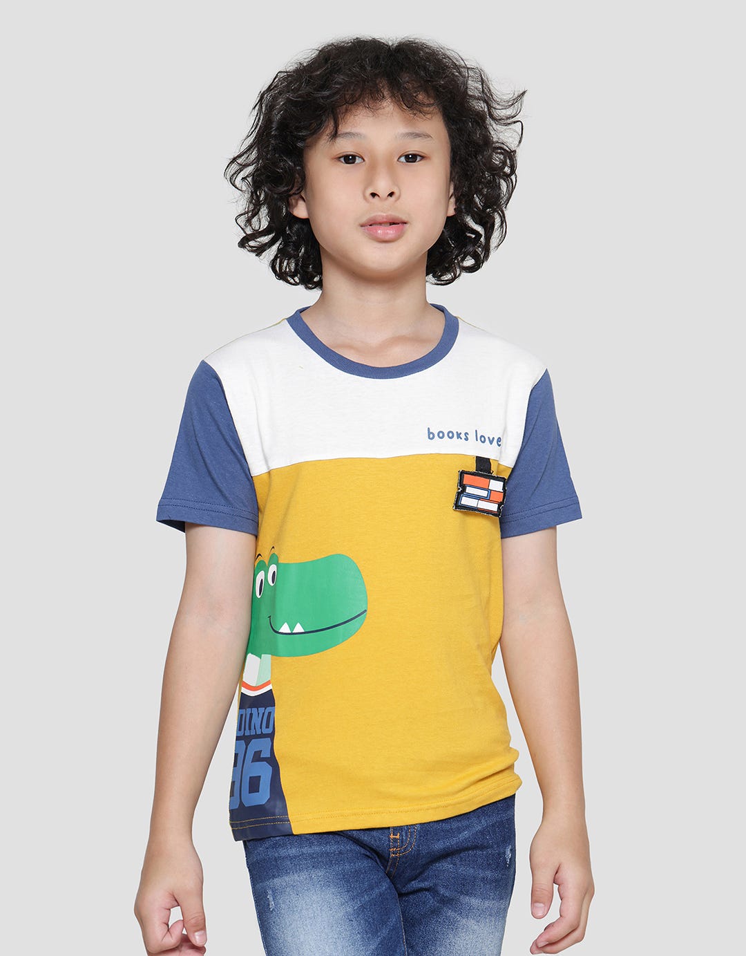Little M Animal Print Kaos Lengan Pendek Anak Laki-laki main image 1