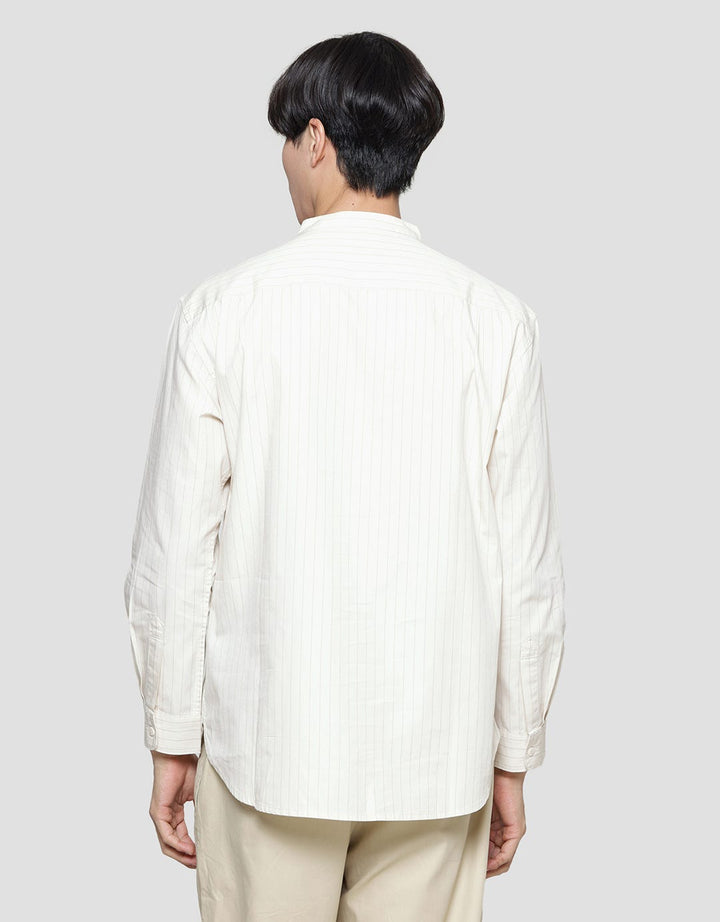 Suko Printed Stripe Kemeja Pria