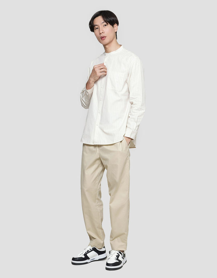 Suko Printed Stripe Kemeja Pria