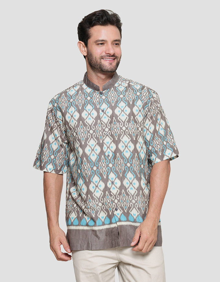 Adikusuma Lombok Woven Short Sleeve Koko Men
