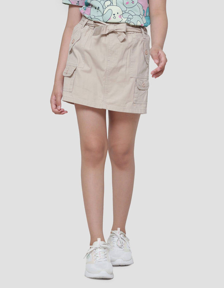 Aero Kantong Kargo Tali Pita Mini Skort Anak Perempuan