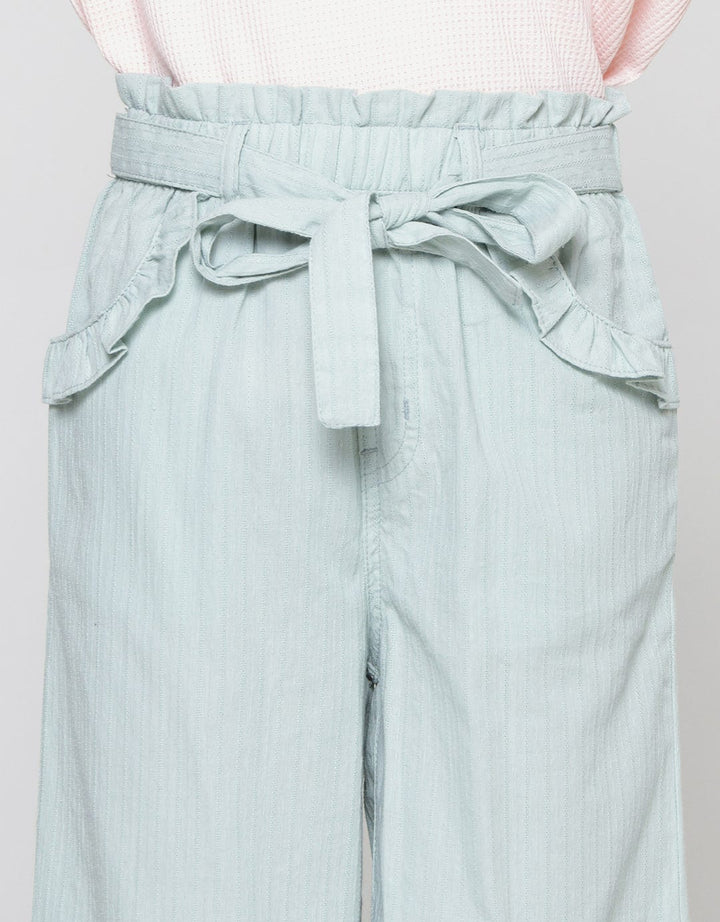 Aero Plain Rubber Long Pants for Girls