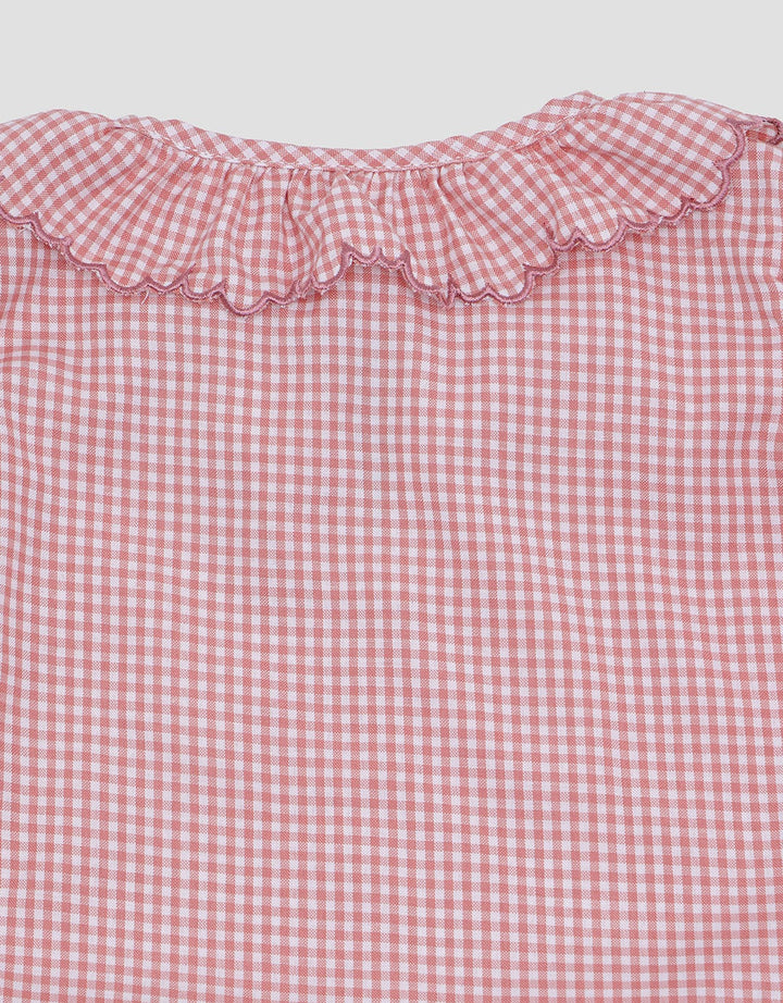 Pipiniko Check Print Set Pakaian Anak Perempuan