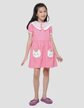 Little M Triangle Collar Dress Anak Perempuan