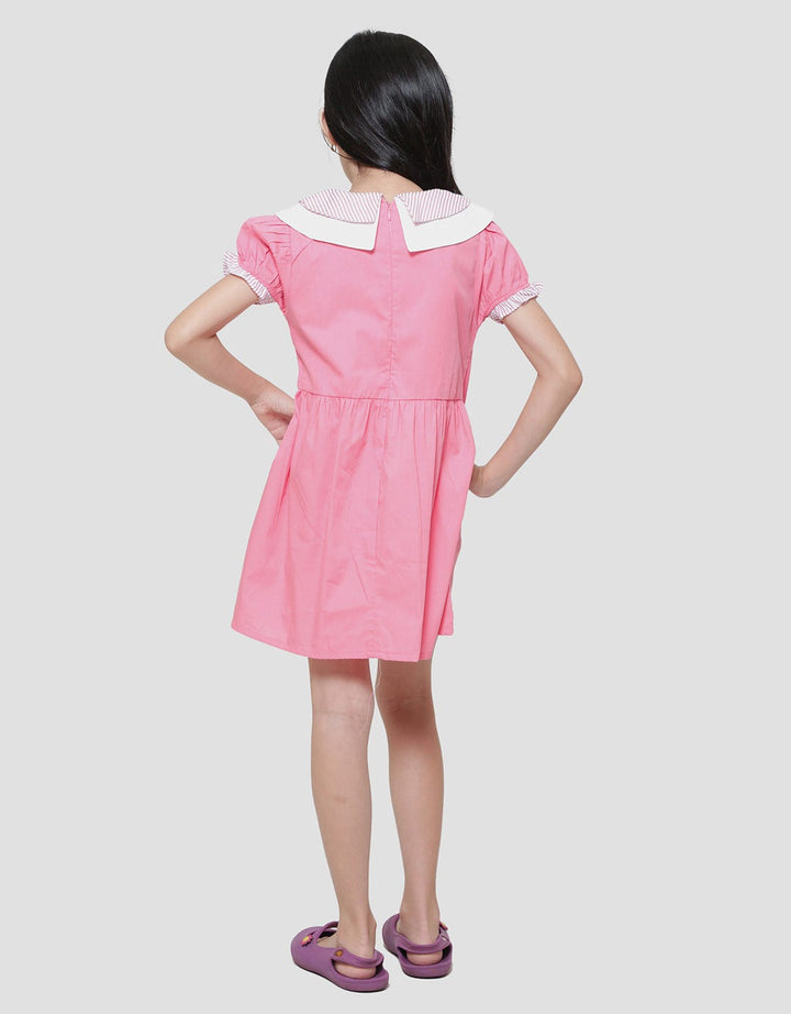 Little M Triangle Collar Dress Anak Perempuan