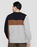 Details Cut And Sewn Colour Blocking Oswald Fit Sweater Pria