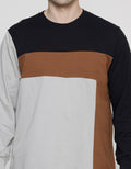 Details Cut And Sewn Colour Blocking Oswald Fit Sweater Pria