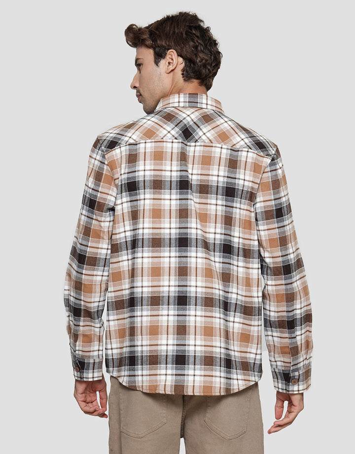 Details Twill Checks Kemeja Pria