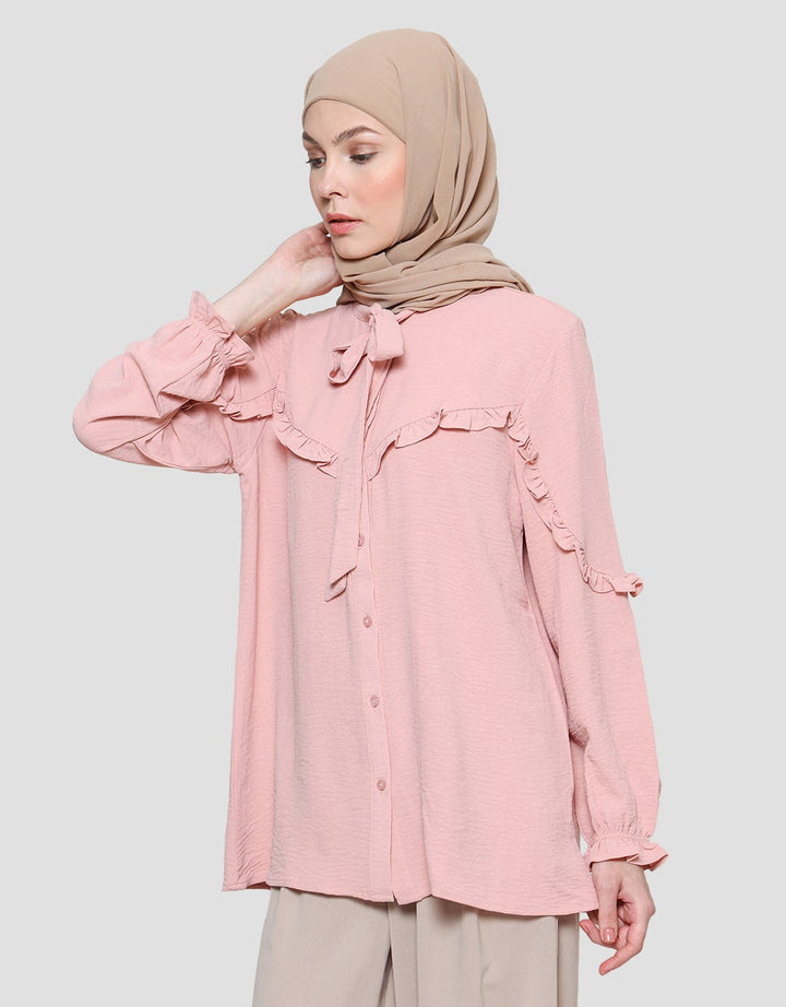 Annisa Tie On Neck Kemeja Wanita