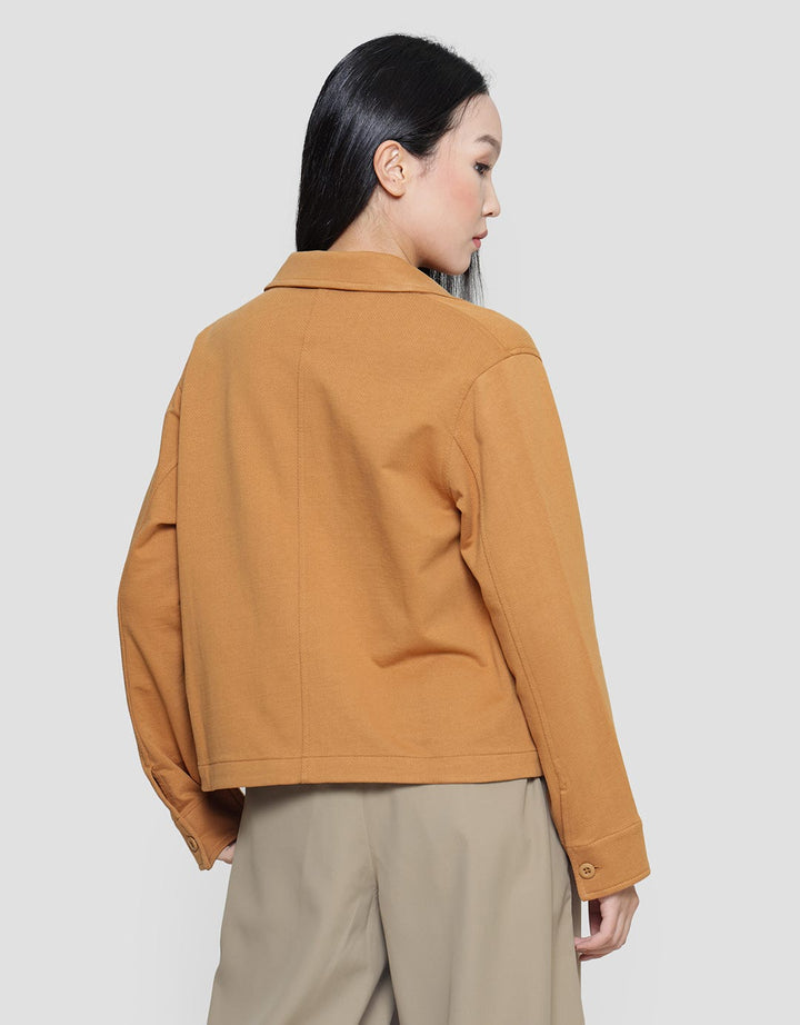 Suko Relaxed Jersey Jaket Knit Wanita
