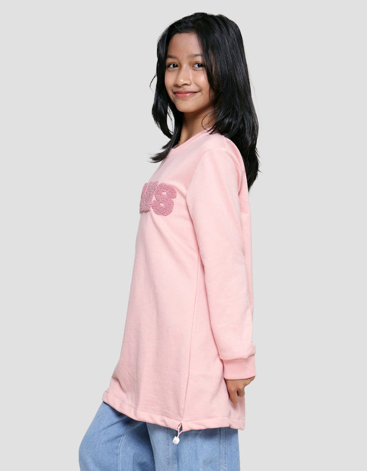 Nevada Sweater Tunik Chenille City Pinggang Serut Anak Perempuan