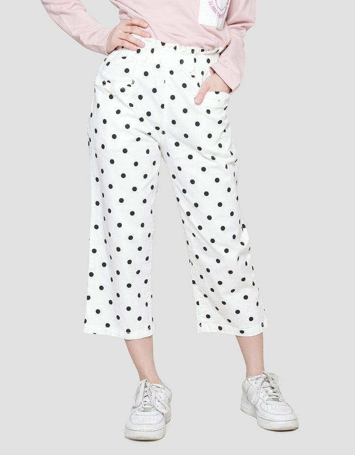 Nevada Woven Culotte Polkadot Print Celana Panjang Anak Perempuan