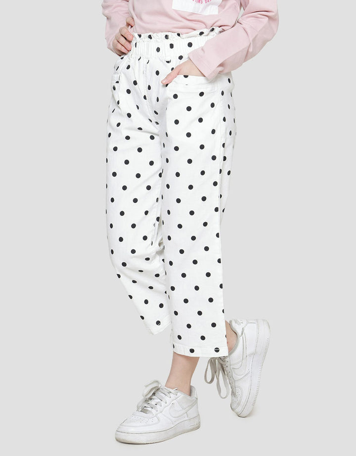 Nevada Woven Culotte Polkadot Print Celana Panjang Anak Perempuan
