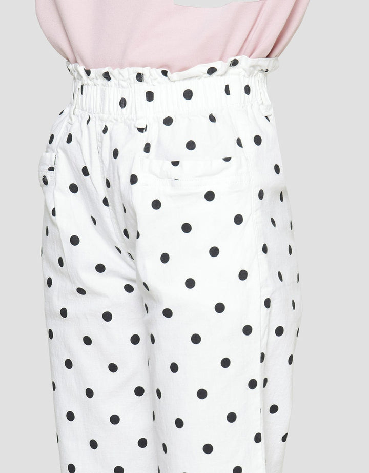 Nevada Woven Culotte Polkadot Print Celana Panjang Anak Perempuan