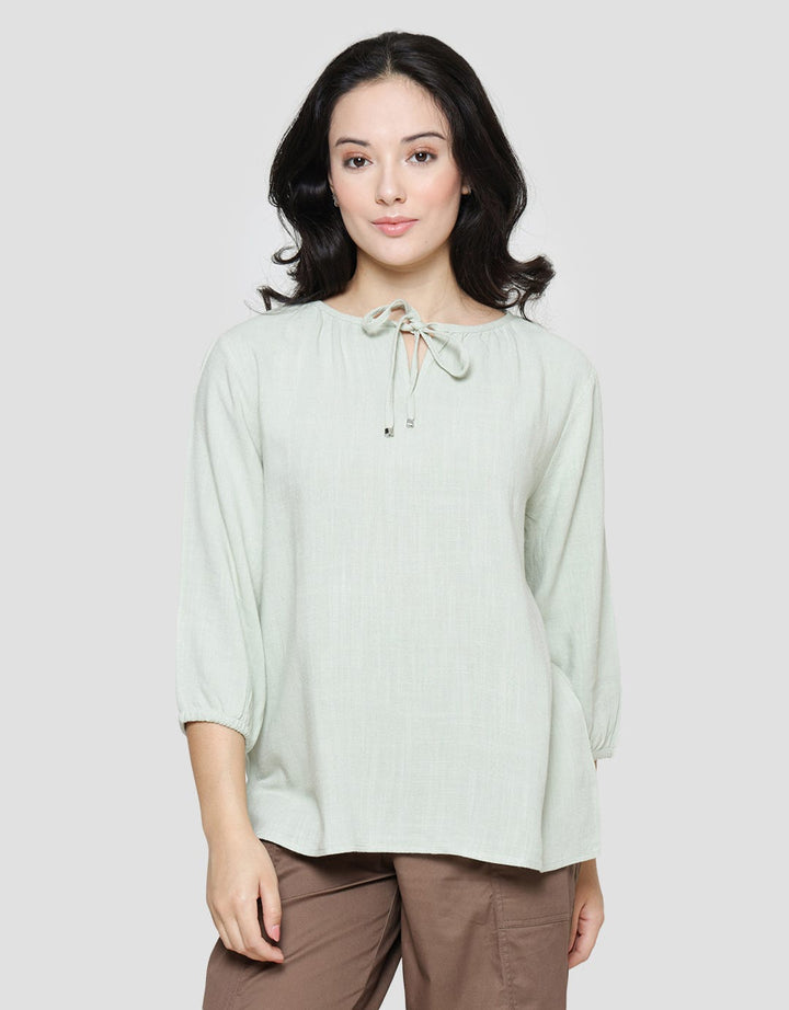 St. Yves Linen W Stoppe Women's 7/8 Sleeve Blouse