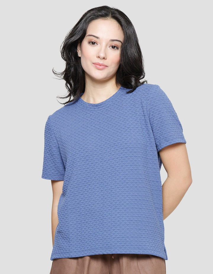 Connexion Textured Plain Women's T-Shirt
