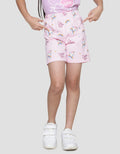 Little M Unicorn Print Celana Pendek Anak Perempuan