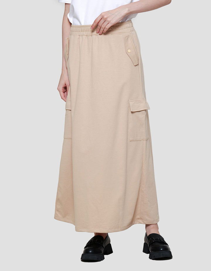 Nevada Terry Solid Cargo Celana Panjang Wanita