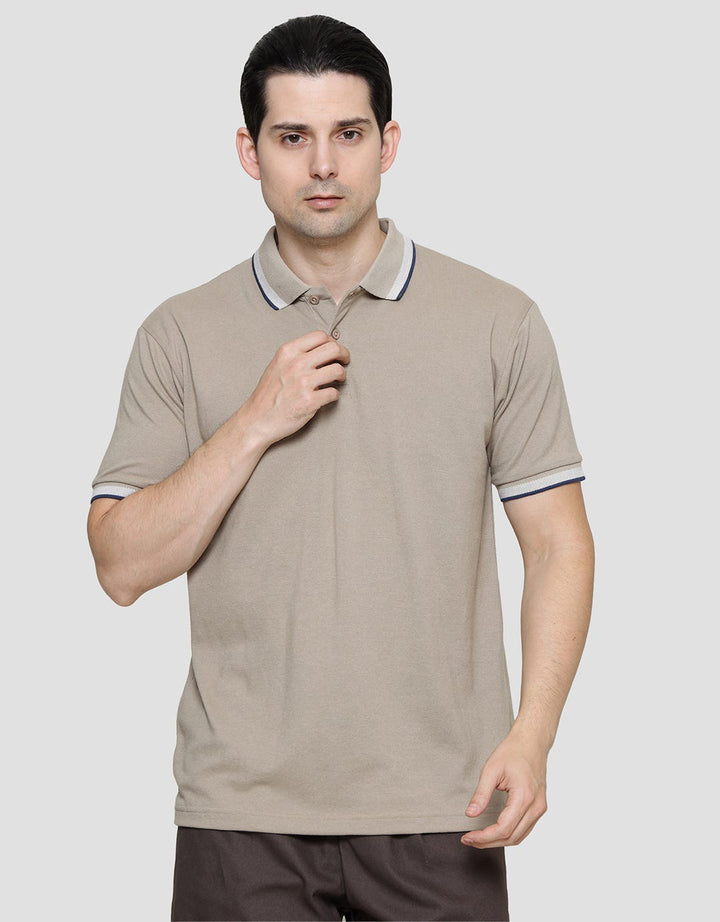 Cole Collar Lines Polo Shirt Pria