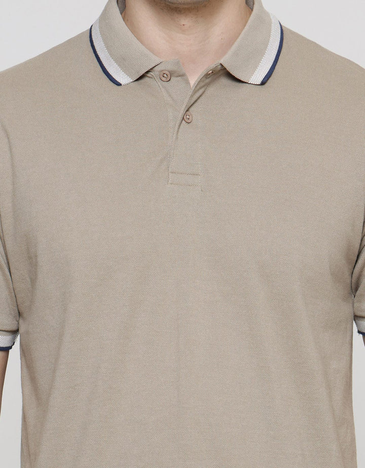 Cole Collar Lines Polo Shirt Pria