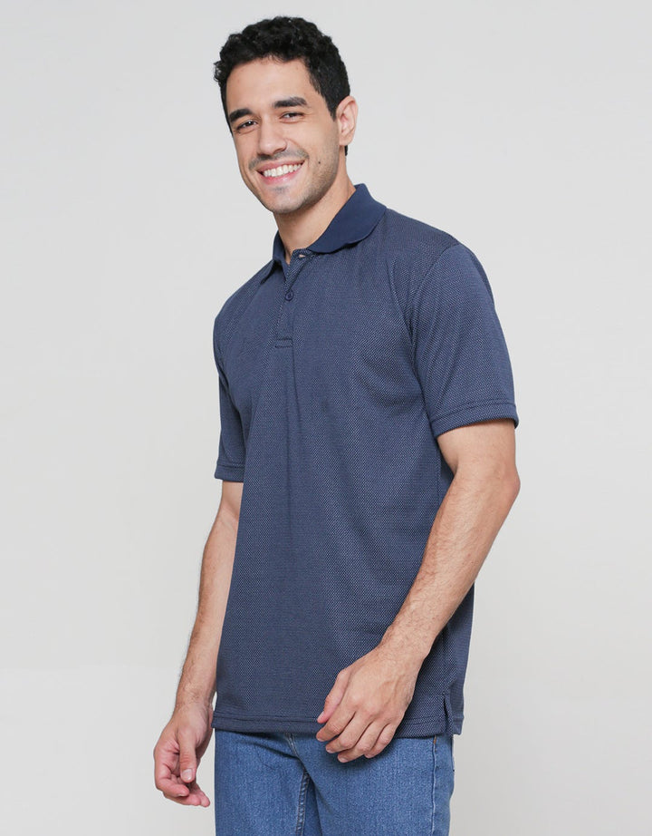 Cole Solid Jacq Clip Dot Single Jersey Kaos Polo Pria