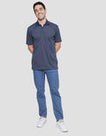 Cole Solid Jacq Clip Dot Single Jersey Kaos Polo Pria