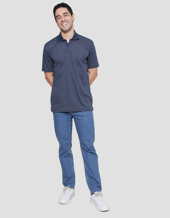 Cole Solid Jacq Clip Dot Single Jersey Kaos Polo Pria
