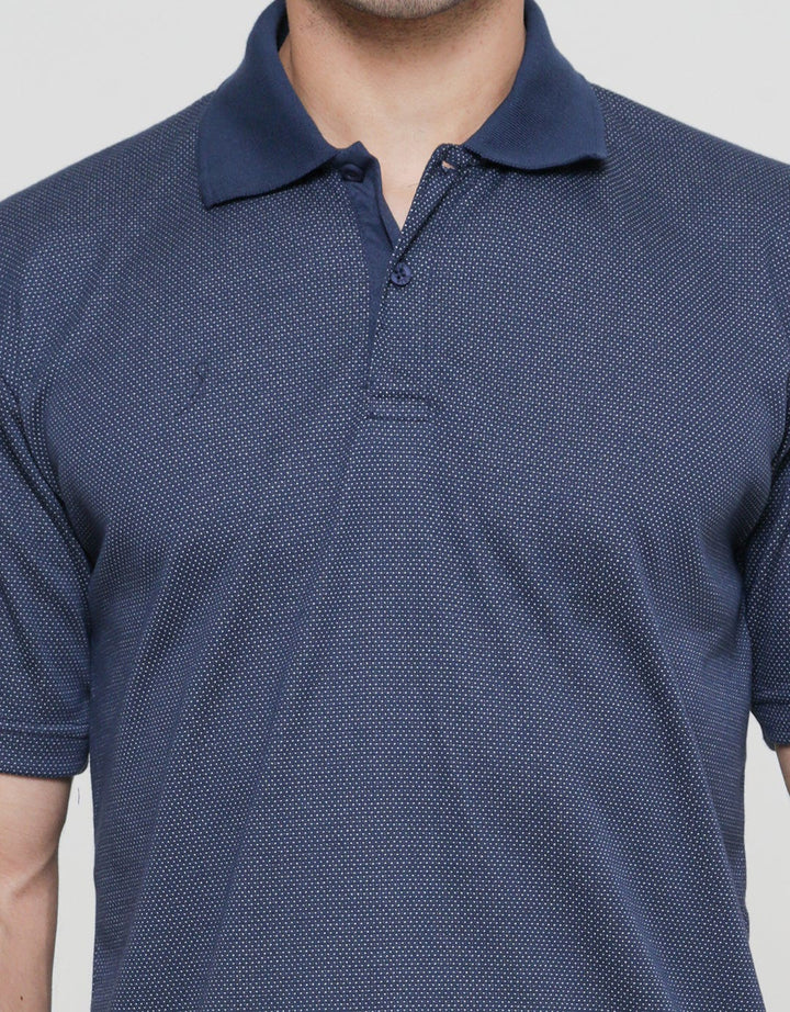Cole Solid Jacq Clip Dot Single Jersey Kaos Polo Pria