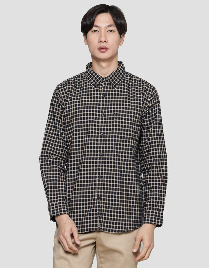 Cole Check Oxford New Kemeja Lengan Panjang Pria