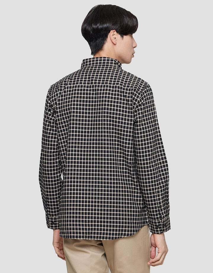 Cole Check Oxford New Kemeja Lengan Panjang Pria
