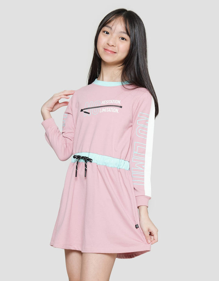 Nevada No Limitation Drawstring Waist Midi Dress for Girls