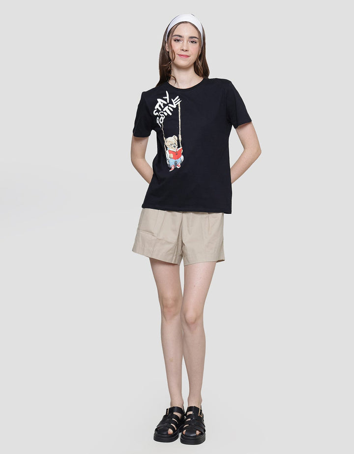 American Jeans Stay Positive Teddy Kaos Wanita