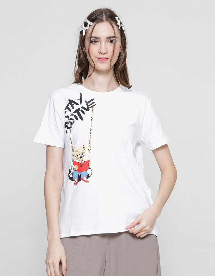 American Jeans Stay Positive Teddy Kaos Wanita