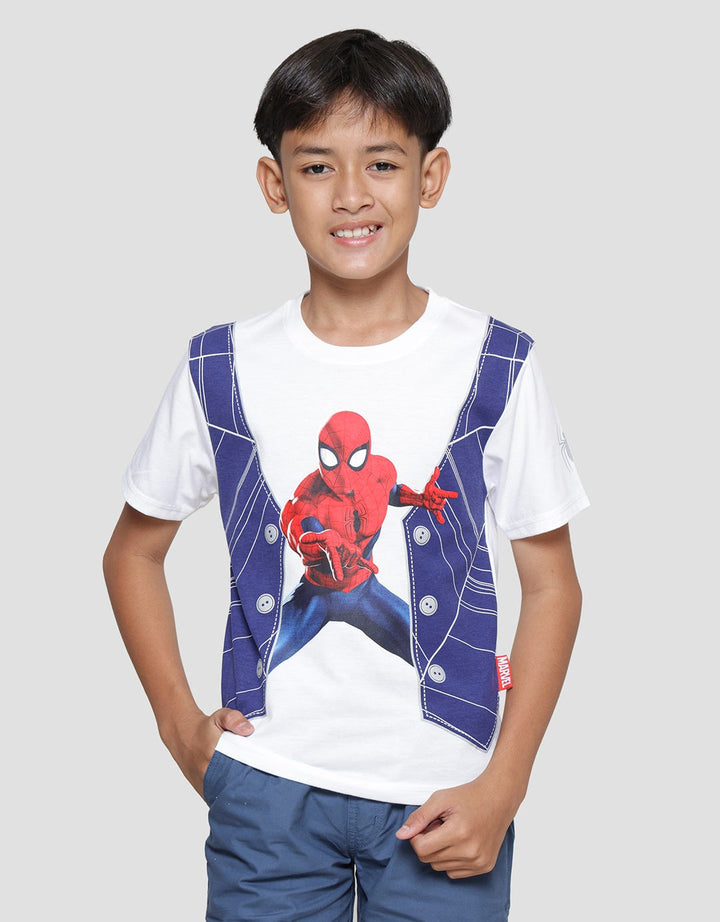 Marvel Spiderman Vest The Amazing Kaos Lengan Pendek Anak Laki-laki