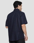 Cole Slub Print Kemeja Lengan Pendek Pria