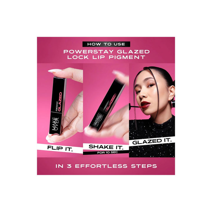 Make Over Powerstay Glazed Lock Lip Pigment D03 NEVER 3 g