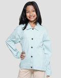 Nevada Ala Denim With Two Pocket Jaket Twill Anak Perempuan