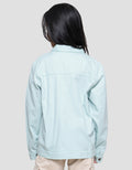Nevada Ala Denim With Two Pocket Jaket Twill Anak Perempuan