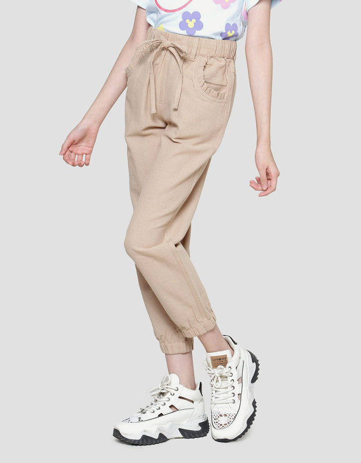 Nevada Ruffle Pocket Girls Jogger Pants
