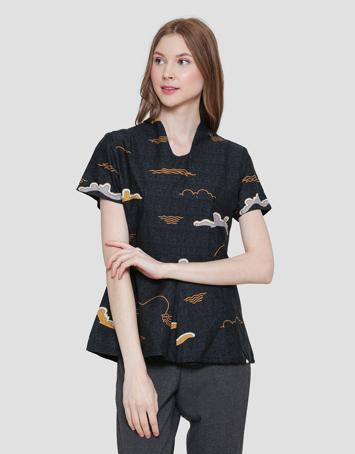 Arjuna Weda Cloud Twin Manuk Women's Batik Blouse