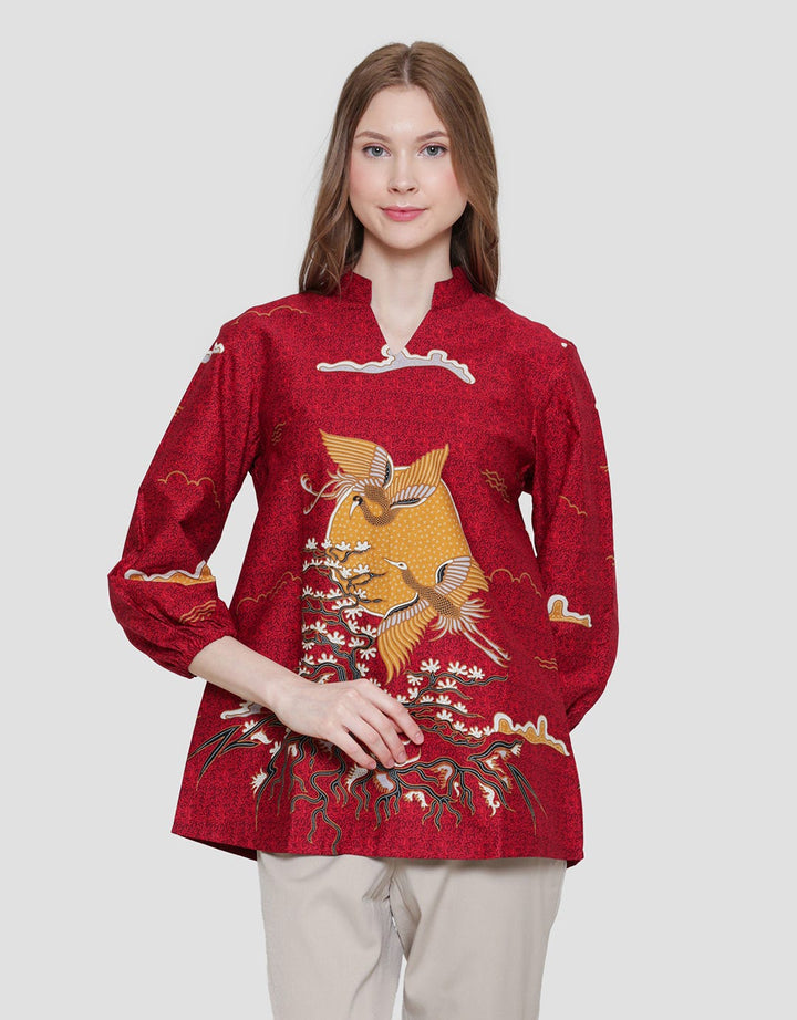 Arjuna Weda Blouse Batik Awan Manuk Twin Women